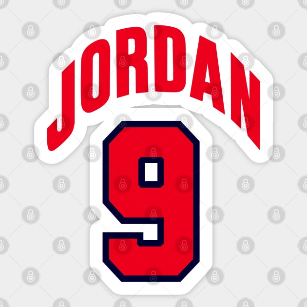 USA Basketball - Jordan Sticker by Buff Geeks Art